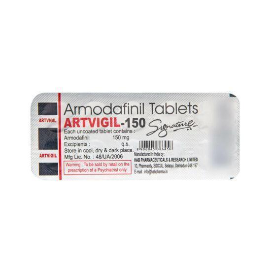 Artvigil -150mg-läpipainopakkaus